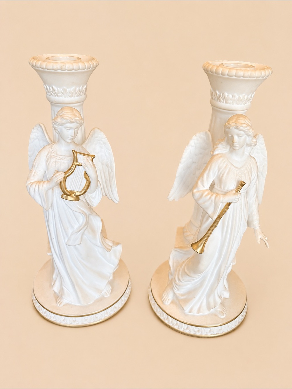 Lenox Angels of Light Fine Bone China Candlesticks Pair